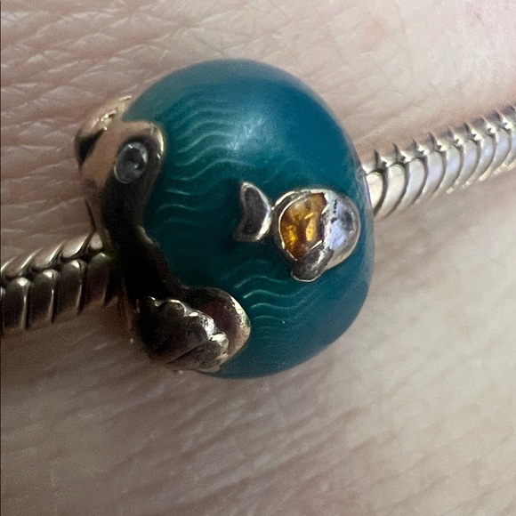 Pandora Gold and Multicolor Charm Bracelet - Picture 8 of 14